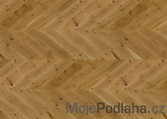 Třívrstvá dřevěná podlaha Barlinek Dub Mainland Chevron 130
