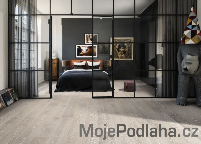 Třívrstvá dřevěná podlaha Kährs Dub Nouveau Snow