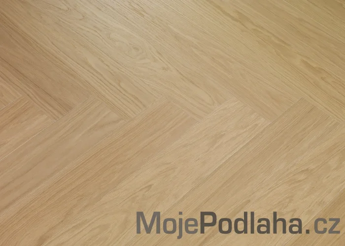 Dýhovaná dřevěná podlaha ParKy Swing Ivory Oak Premium - levý