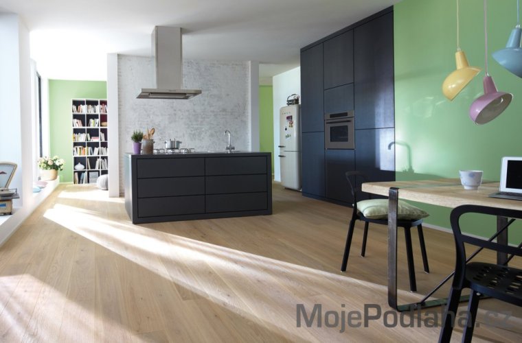 Dvouvrstvá dřevěná podlaha Bauwerk Parkett Villapark Dub Avorio