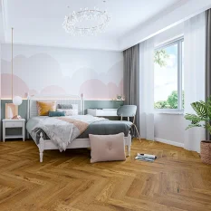 Třívrstvá dřevěná podlaha Alpod Artisan Herringbone Dub Agrigento