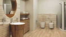 Eko vinylová podlaha lepená Wineo Purline 1500 wood L Dub Canyon Sand