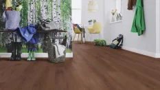 Eko plovoucí vinylová podlaha Wineo Purline 1000 wood XL Rustic Oak Coffee HDF