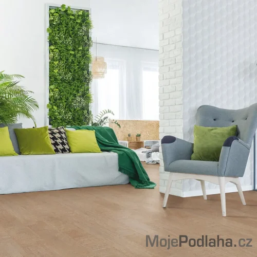 Plovoucí korková podlaha Likor Trendy Římská Bílá