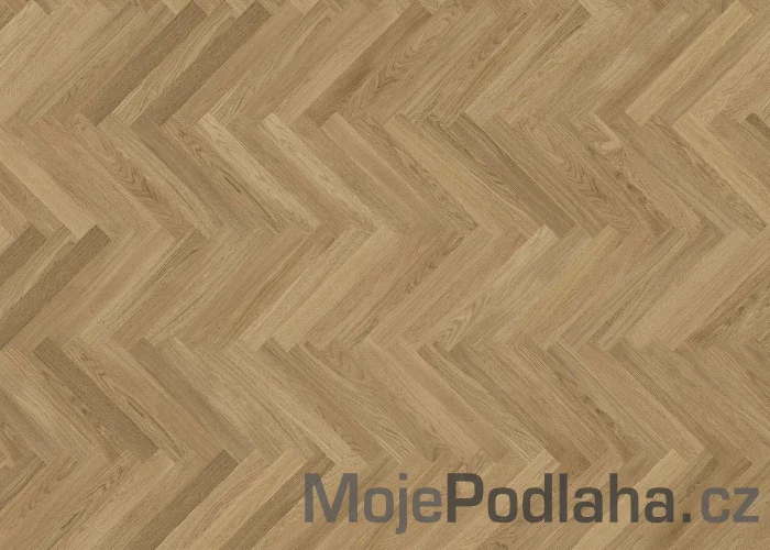 Dvouvrstvá dřevěná podlaha Kährs Studio Herringbone Dub AB - Matný lak