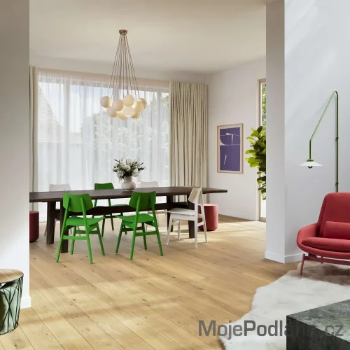 Dýhovaná dřevěná podlaha ParKy Deluxe+ Sand Oak Rustic Light