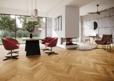 Třívrstvá dřevěná podlaha Barlinek Dub Bright Chevron 130