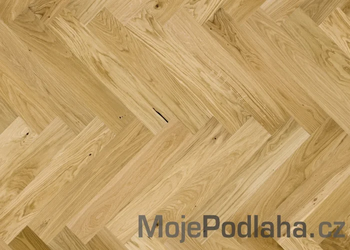 Třívrstvá dřevěná podlaha Barlinek Dub Caramel Herringbone 130