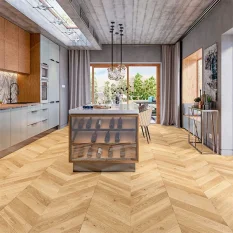 Třívrstvá dřevěná podlaha Alpod Artisan Chevrone Dub Languedoc
