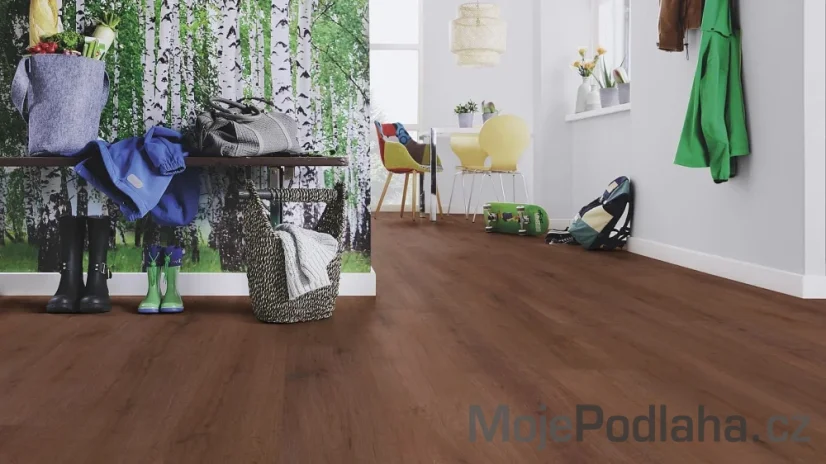 Eko plovoucí vinylová podlaha Wineo Purline 1000 wood XL Rustic Oak Coffee