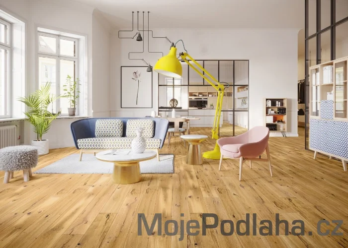 Třívrstvá dřevěná podlaha Barlinek Dub Madeira Grande