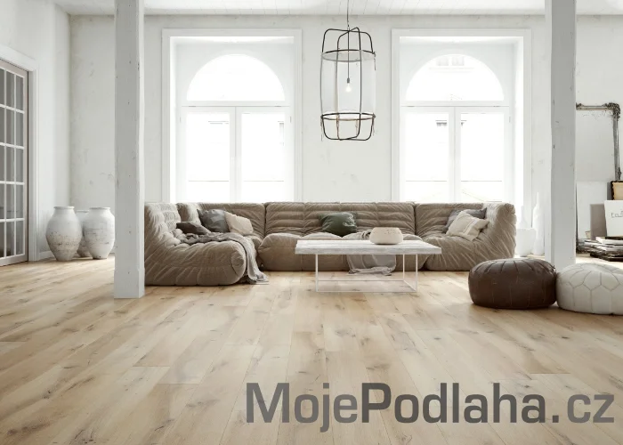 Třívrstvá dřevěná podlaha Barlinek Dub Ivory Grande