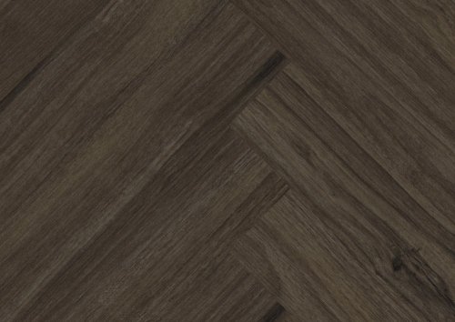 Eko vinylová podlaha lepená Wineo Purline 1500 wood XS Herringbone Lugano Walnut Brown