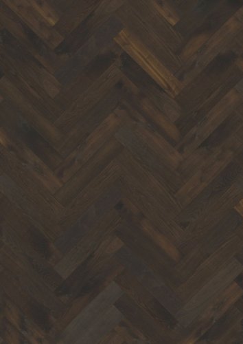 Dvouvrstvá dřevěná podlaha Kährs Herringbone Dub CD kouřový tmavý