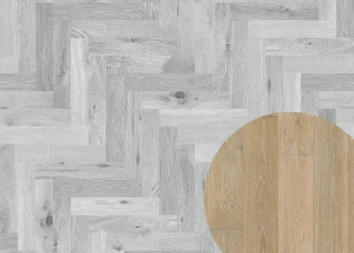 Třívrstvá dřevěná podlaha Esco 002A Kouřová bílá