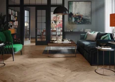 Třívrstvá dřevěná podlaha Barlinek Dub Serene Herringbone 110