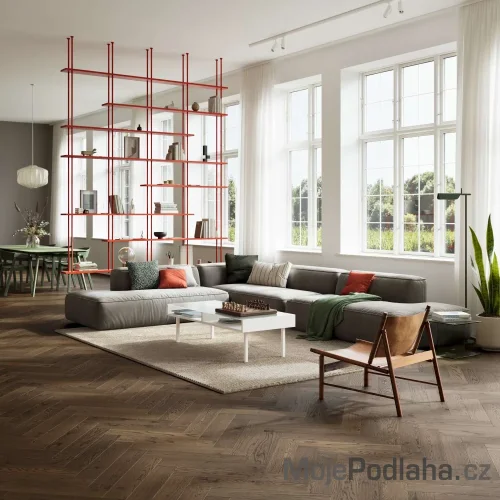 Dýhovaná dřevěná podlaha ParKy Swing Hazel Oak Rustic Light - levý