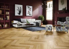 Třívrstvá dřevěná podlaha Barlinek Dub Bright Herringbone 110