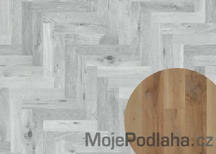 Masivní dřevěná podlaha Esco 010N Šedá 2009