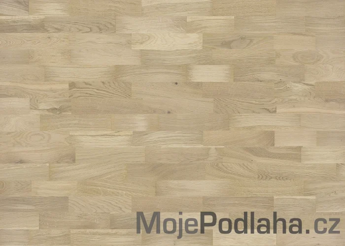 Třívrstvá dřevěná podlaha Barlinek Dub Bianco Molti