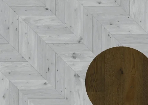 Třívrstvá dřevěná podlaha Esco Kolonial Chevron 022N Gotik Original