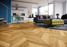 Třívrstvá dřevěná podlaha Barlinek Dub Caramel Chevron 130