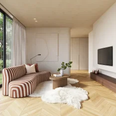 Třívrstvá dřevěná podlaha Lamett Portofino Chevron Natural
