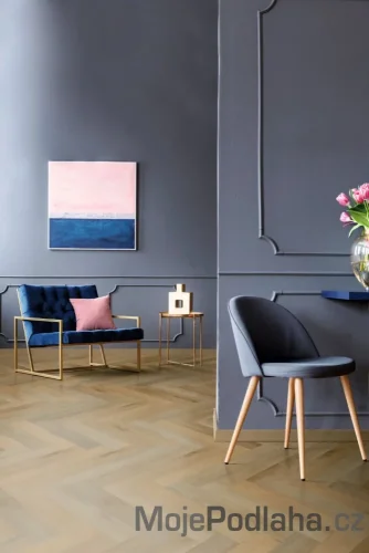 Vinylová podlaha lepená Aspecta Iconic Oak Albano Herringbone