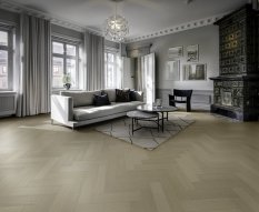 Třívrstvá dřevěná podlaha Kährs Life Authentic Herringbone Dub Mint - pravá