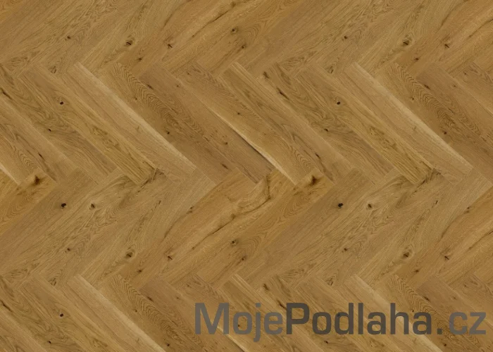 Třívrstvá dřevěná podlaha Barlinek Dub Mainland Herringbone 110