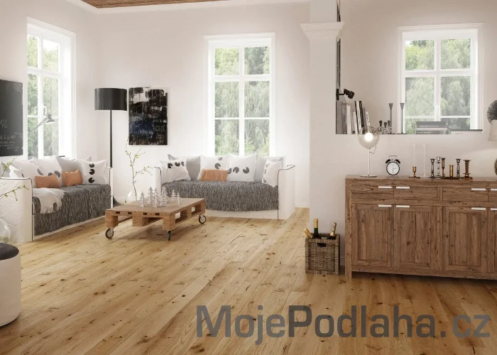 Třívrstvá dřevěná podlaha Barlinek Dub Lager Piccolo