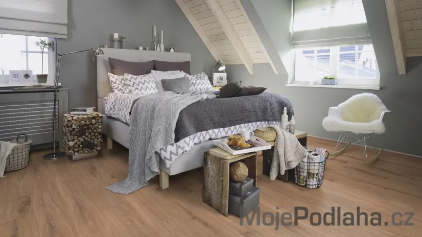Eko plovoucí vinylová podlaha Wineo Purline 1000 wood L Strong Oak Cinnamon