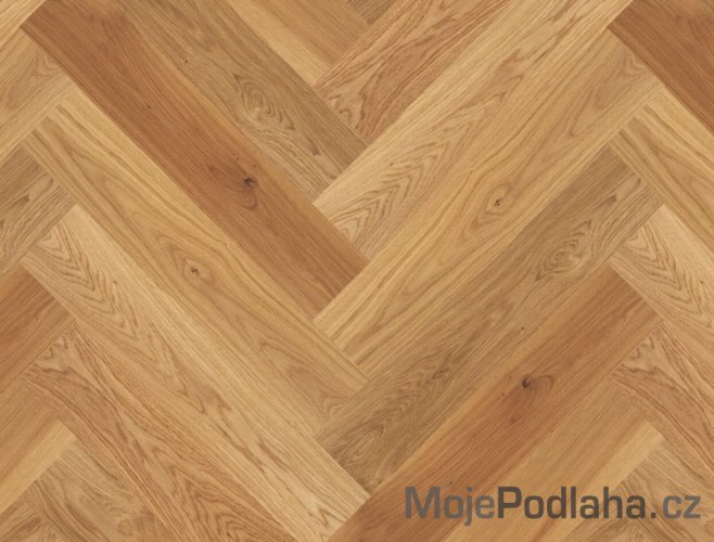 Dvouvrstvá dřevěná podlaha Vario Wood Dub Fishbone Natur