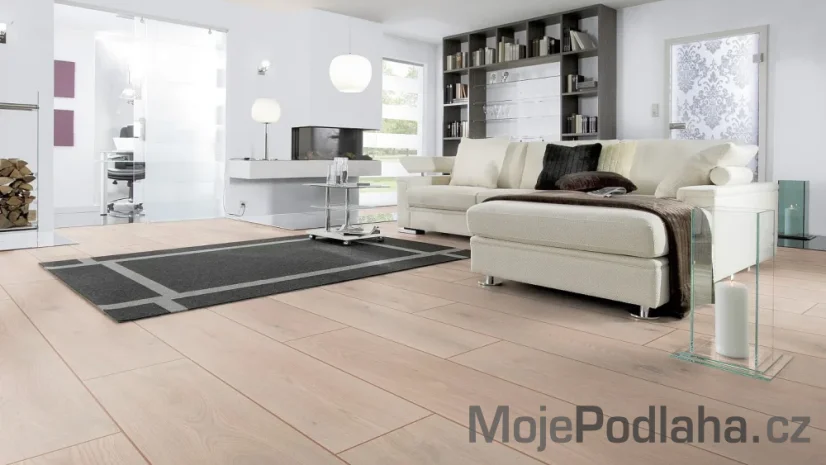 Eko vinylová podlaha lepená Wineo Purline 1000 wood XL Noble Oak Powder