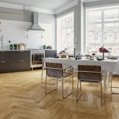 Třívrstvá dřevěná podlaha Alpod Artisan Herringbone Dub Korinthos