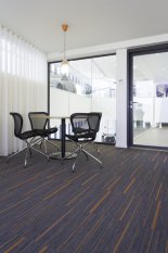 Tkaný vinyl 2tec2 ROLL Stripes Moonless Night Orange