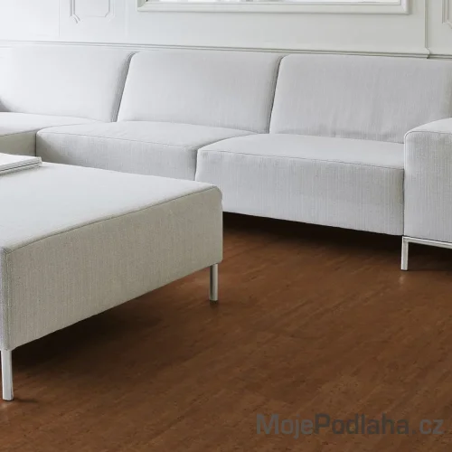 Korková podlaha lepená Likor Horizontal Hnědý