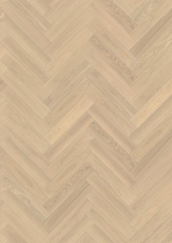 Dvouvrstvá dřevěná podlaha Kährs Herringbone Dub AB krémově bílý