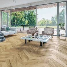 Třívrstvá dřevěná podlaha Alpod Artisan Herringbone Dub Pescara