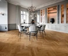 Dvouvrstvá dřevěná podlaha Kährs Herringbone Dub CD přírodní olej