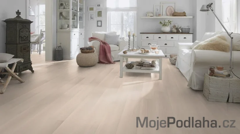 Eko plovoucí vinylová podlaha Wineo Purline 1000 wood L Light Maple Cream HDF