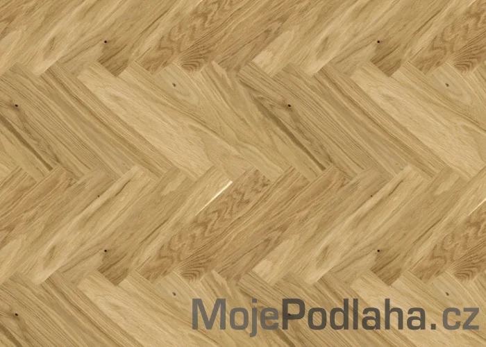 Třívrstvá dřevěná podlaha Barlinek Dub Bright Herringbone 110