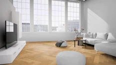Třívrstvá dřevěná podlaha KPP Château Herringbone Dub Crussol