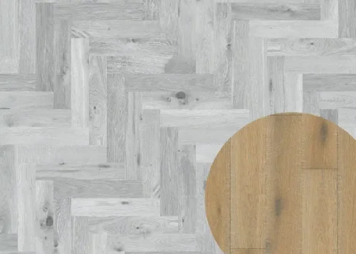 Masivní dřevěná podlaha Esco Pelgrim HB 002A Kouřová bílá Elegance/Superb (20x120)